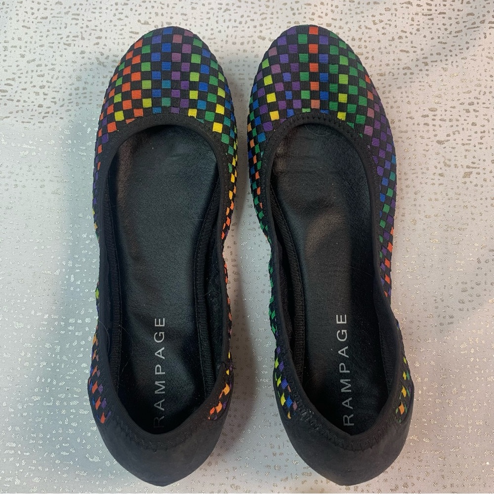 RAMPAGE Woven Style Slip-on Ballet Flats Size 9.5 Mayken
